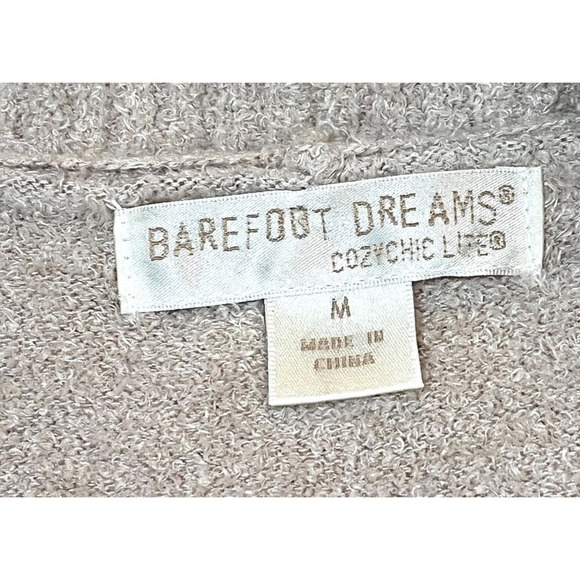 Barefoot Dreams CozyChic Lite Circle Lounge Cardigan Taupe Size Medium - Picture 9 of 11
